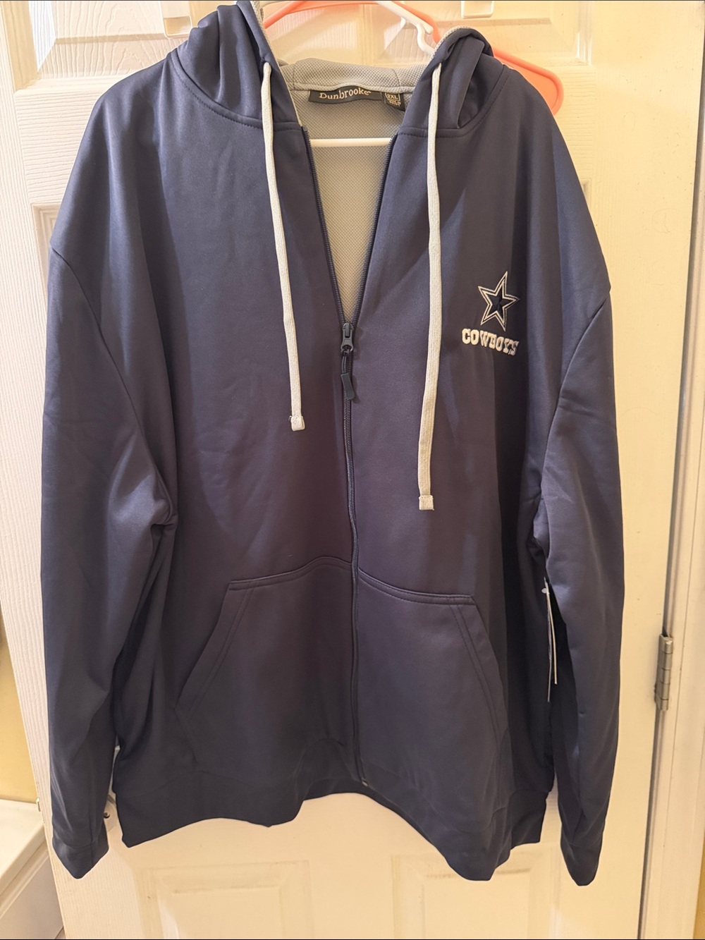 Dunbrooke Men's Navy Blue Cowboys Performance Zip Hoodie